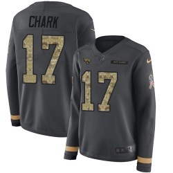 Nike Jaguars #17 DJ Chark Anthracite Salute to Service Jersey