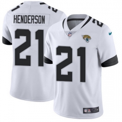 Nike Jaguars 21 C J  Henderson White Men Stitched NFL Vapor Untouchable Limited Jersey