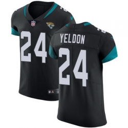 Nike Jaguars #24 T J Yeldon Black Alternate Mens Stitched NFL Vapor Untouchable Elite Jersey