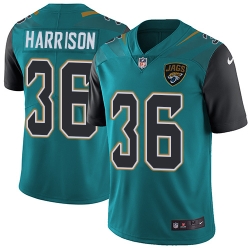 Nike Jaguars #36 Ronnie Harrison Teal Green Alternate Men Stitched NFL Vapor Untouchable Limited Jersey