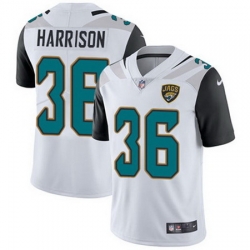 Nike Jaguars #36 Ronnie Harrison White Mens Stitched NFL Vapor Untouchable Limited Jersey