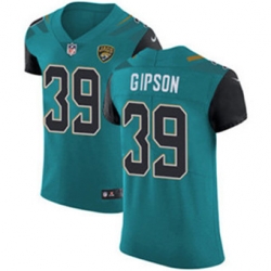 Nike Jaguars #39 Tashaun Gipson Teal Green Team Color Mens Stitched NFL Vapor Untouchable Elite Jersey