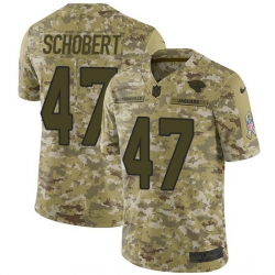 Nike Jaguars 47 Joe Schobert Camo Men Stitched NFL Limited 2018 Salute To Service Jersey