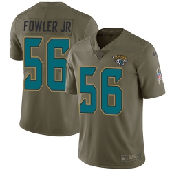 Nike Jaguars #56 Dante Fowler Jr Olive Mens Stitched NFL Limited 2017 Salute to Service Jersey