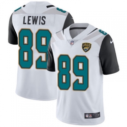 Nike Jaguars #89 Marcedes Lewis White Mens Stitched NFL Vapor Untouchable Limited Jersey