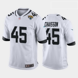 men k'lavon chaisson jacksonville jaguars white game jersey 