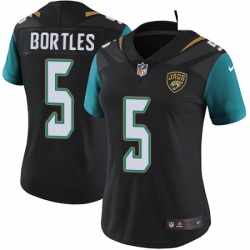 Womens Nike Jacksonville Jaguars 5 Blake Bortles Elite Black Alternate NFL Jersey