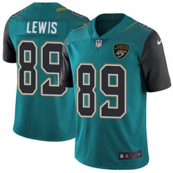 Nike Jaguars #89 Marcedes Lewis Teal Green Team Color Youth Stitched NFL Vapor Untouchable Limited Jersey