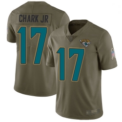 Youth Jaguars 17 DJ Chark Jr Olive Stitched Football Limited 2017 Salute to Service Jersey