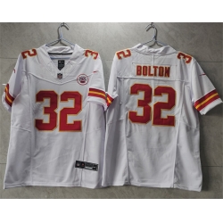 Men Kansas City Chiefs 32 Nick Bolton White 2023 F U S E Vapor Untouchable Limited Stitched Jersey