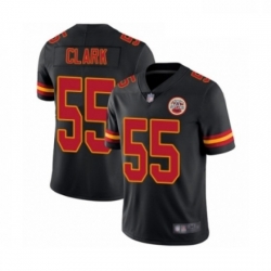 Men Kansas City Chiefs 55 Frank Clark Limited Black Rush Vapor Untouchable Football Jersey