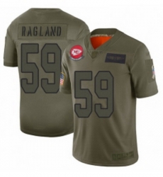 Men Kansas City Chiefs 59 Reggie Ragland Limited Camo 2019 Salute to Service Football Jersey