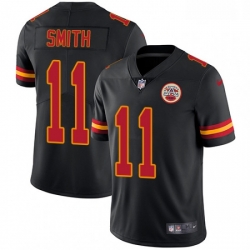 Men Nike Kansas City Chiefs 11 Alex Smith Limited Black Rush Vapor Untouchable NFL Jersey