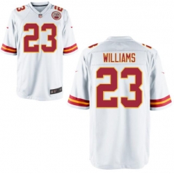 Men's Nike Kansas City Chiefs Joshua Williams #23 White Stitched NFL Jersey