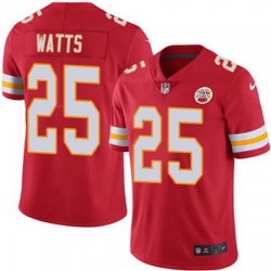 Nike Chiefs #25 Armani Watts Red Team Color Mens Stitched NFL Vapor Untouchable Limited Jersey