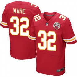 Nike Chiefs #32 Spencer Ware Red Team Color Mens Stitched NFL Elite Jersey