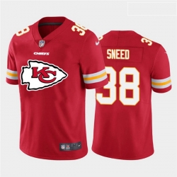 Nike Chiefs 38 L 27Jarius Sneed Red Team Big Logo Vapor Untouchable Limited Jersey