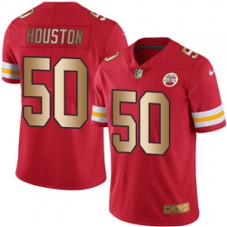 Nike Chiefs #50 Justin Houston Red Mens Stitched NFL Limited Gold Rush Jersey