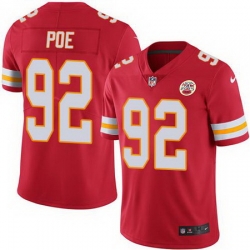 Nike Chiefs #92 Dontari Poe Red Mens Stitched NFL Limited Rush Jersey