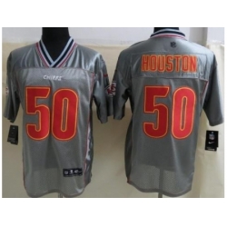 Nike Kansas City Chiefs 50 Justin Houston Grey Elite Vapor NFL Jersey