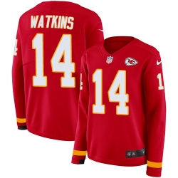 Nike Chiefs #14 Sammy Watkins Red Team Color Women Stitched NFL Jersey