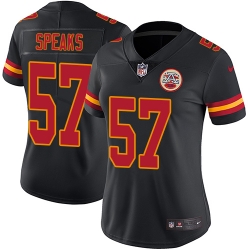 Nike Chiefs #57 Breeland Speaks Black Womens Stitched NFL Limited Rush Jersey