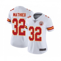 Womens Kansas City Chiefs 32 Tyrann Mathieu White Vapor Untouchable Elite Player Football Jersey