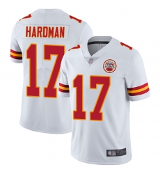 Chiefs 17 Mecole Hardman White Youth Stitched Football Vapor Untouchable Limited Jersey