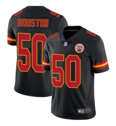 Nike Chiefs #50 Justin Houston Black Youth Stitched NFL Limited Rush Jersey