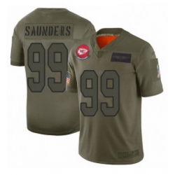 Youth Kansas City Chiefs 99 Khalen Saunders Limited Camo 2019 Salute to Service Football Jersey