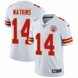 Youth Nike Kansas City Chiefs 14 Sammy Watkins White Vapor Untouchable Limited Player NFL Jersey