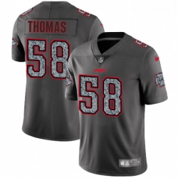 Youth Nike Kansas City Chiefs 58 Derrick Thomas Gray Static Vapor Untouchable Limited NFL Jersey