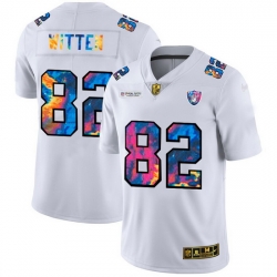 Las Vegas Raiders 82 Jason Witten Men White Nike Multi Color 2020 NFL Crucial Catch Limited NFL Jersey