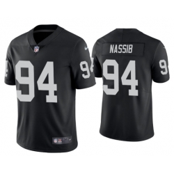 Las Vegas Raiders 94 Carl Nassib Vapor Limited Black Jersey