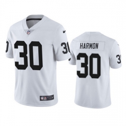 Men Las Vegas Raiders 30 Duron Harmon White Vapor Untouchable Limited Stitched Jersey