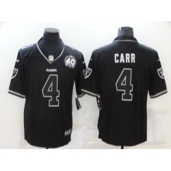 Men Las Vegas Raiders 4 Derek Carr Black Shadow Vapor Limited Stitched Jersey