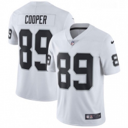 Mens Nike Oakland Raiders 89 Amari Cooper White Vapor Untouchable Limited Player NFL Jersey