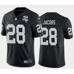 Men's Oakland Raiders Black #28 Josh Jacobs 2020 Inaugural Season Vapor Limited Stitched NFL Jersey