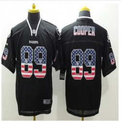 New Okaland Raiders #89 Amari Cooper Black Mens Stitched NFL Elite USA Flag Fashion Jersey