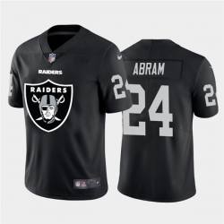 Nike Las Vegas Raiders 24 Johnathan Abram Black Team Big Logo Vapor Untouchable Limited Jersey