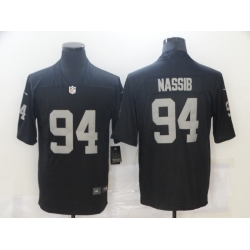 Nike Las Vegas Raiders 94 Carl Nassib Black Vapor Untouchable Limited Jersey