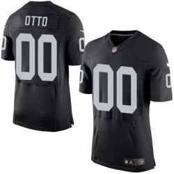 Nike Raiders #00 Jim Otto Black Team Color Mens Stitched NFL New Elite Jersey