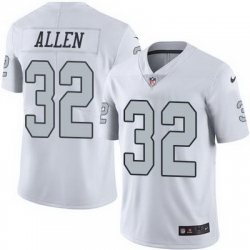 Nike Raiders #32 Marcus Allen White Mens Stitched NFL Limited Rush Jersey