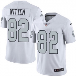 Nike Raiders 82 Jason Witten White Men Stitched NFL Limited Rush Jersey