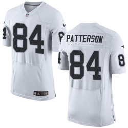 Nike Raiders #84 Cordarrelle Patterson White Mens Stitched NFL New Elite Jersey