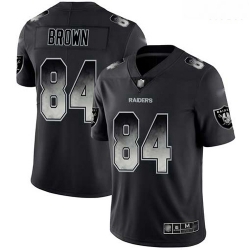 Raiders 84 Antonio Brown Black Men Stitched Football Vapor Untouchable Limited Smoke Fashion Jersey