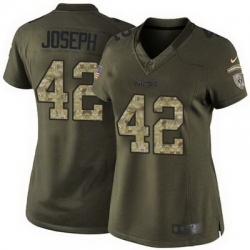 Nike Raiders #42 Karl Joseph Green Womens Stitched NFL Limited Salute to Service Jersey