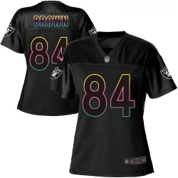 Womens Antonio Brown Game Black Jersey Oakland Raiders Football 84 Jersey Fashion