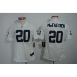 Womens Nike Oakland Raiders 20 McFADDEN White(Women Limited Jerseys)