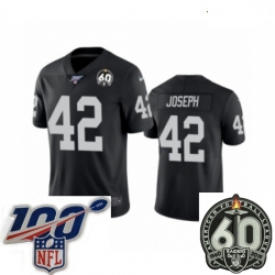 Youth Oakland Raiders #42 Karl Joseph Black 60th Anniversary Vapor Untouchable Limited Player 100th Season Football Jersey